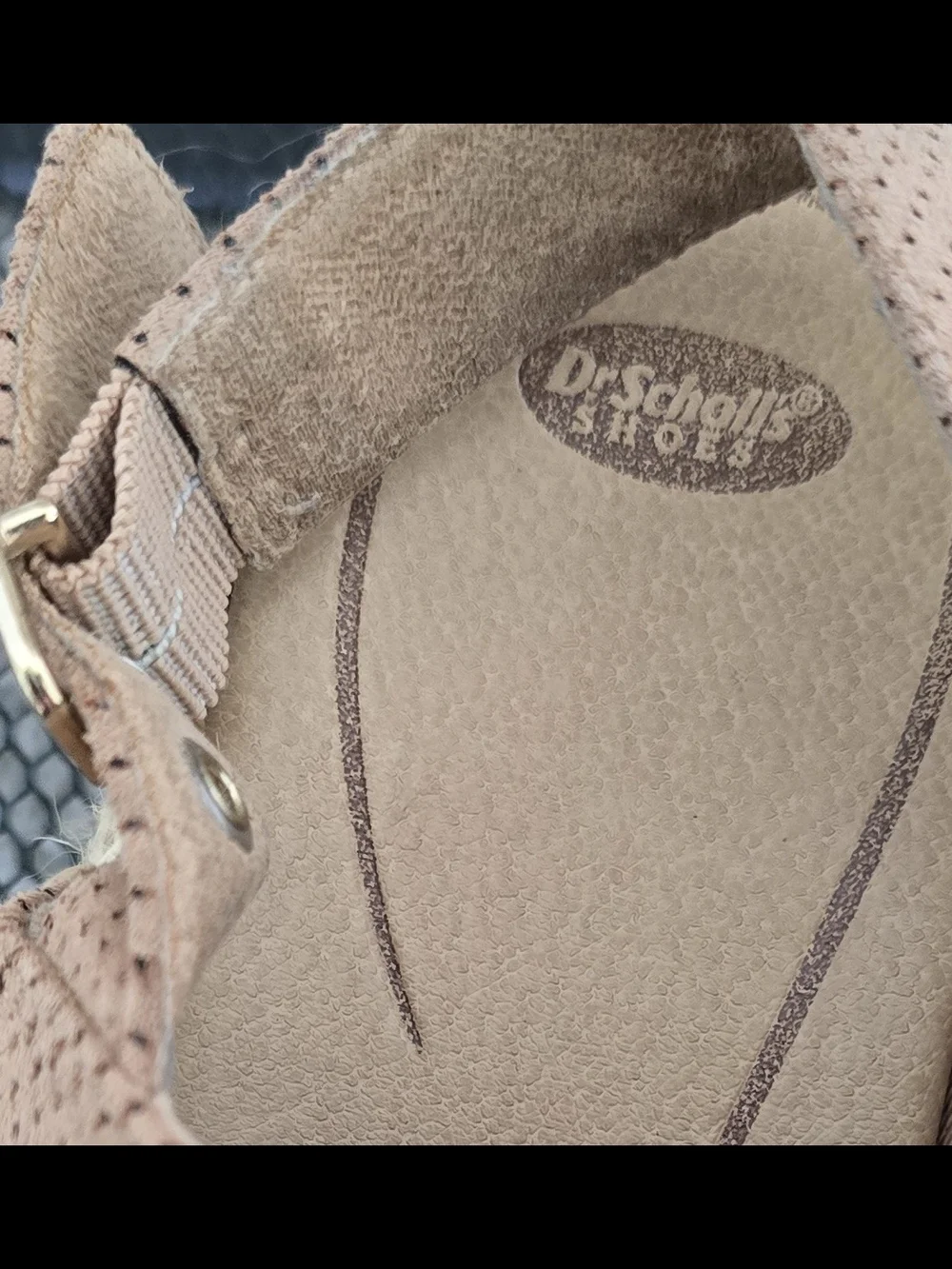 Dr. Scholl's Women's Perforated Tan Espadrille Sandals